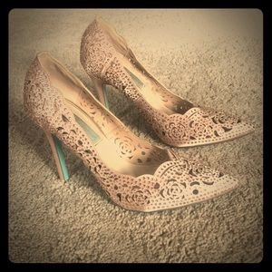 Betsy Johnson rhinestone heels